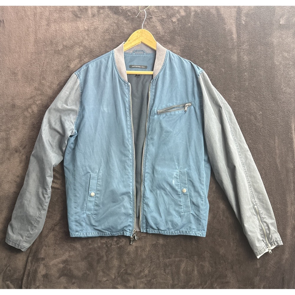 John Varvatos Star U.S.A Bomber Varsity Utility Jacket Sz M (1727)